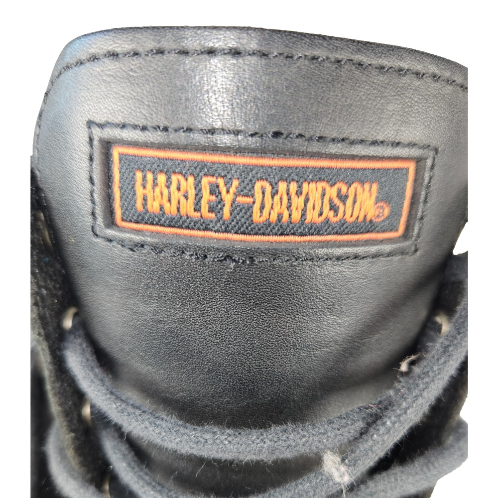 Harley-Davidson Liberator FG 6 Tie Leather Boots Women's 8.5 Black Y2K Vintage - Picture 9 of 13